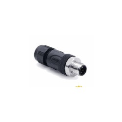 Connecteur mâle M12S, 5 pol., codage B IP67, 2A, non-blindé
